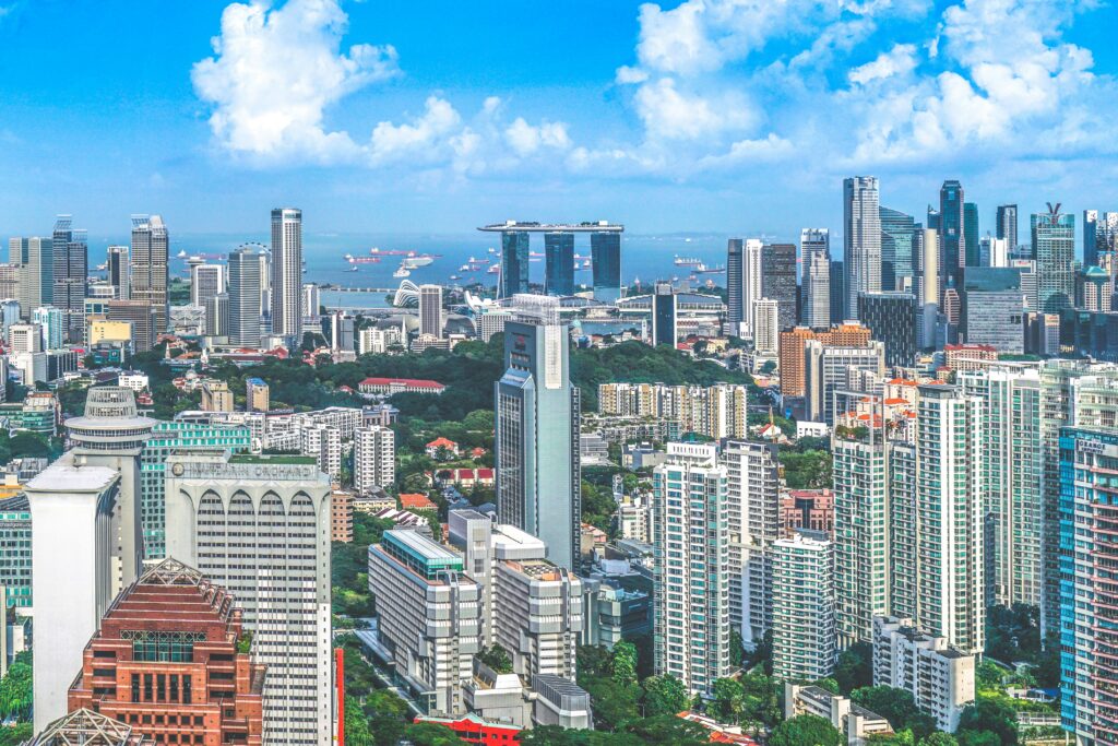 Skyline von Singapur